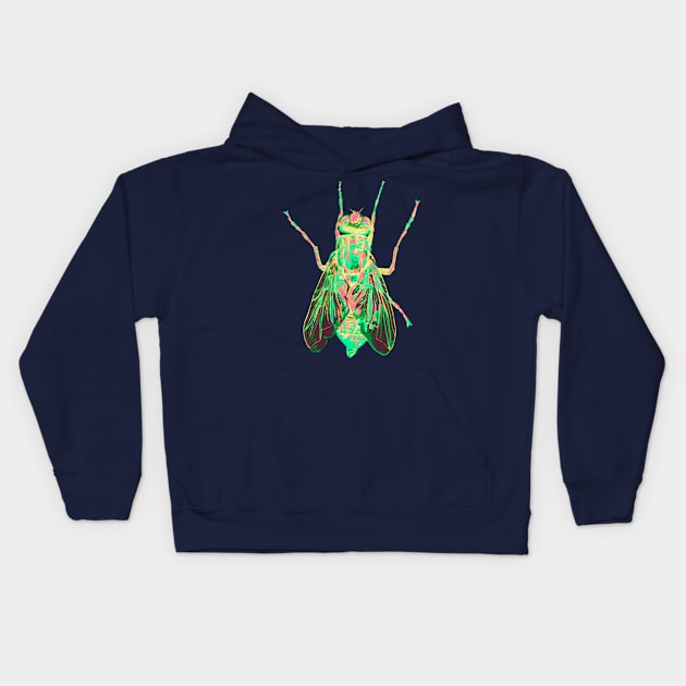 House Fly 2 Kids Hoodie by RaLiz